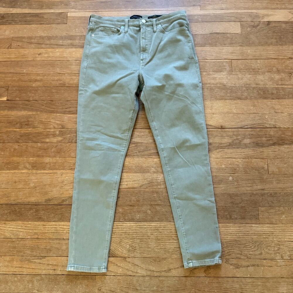 Banana Republic green high-rise skinny jeans pants size 32
 b34